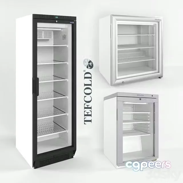3ds Max Free – Refrigerated and freezers Tefcold bc85_Tefcold ufsc370g_Tefcold uf100g