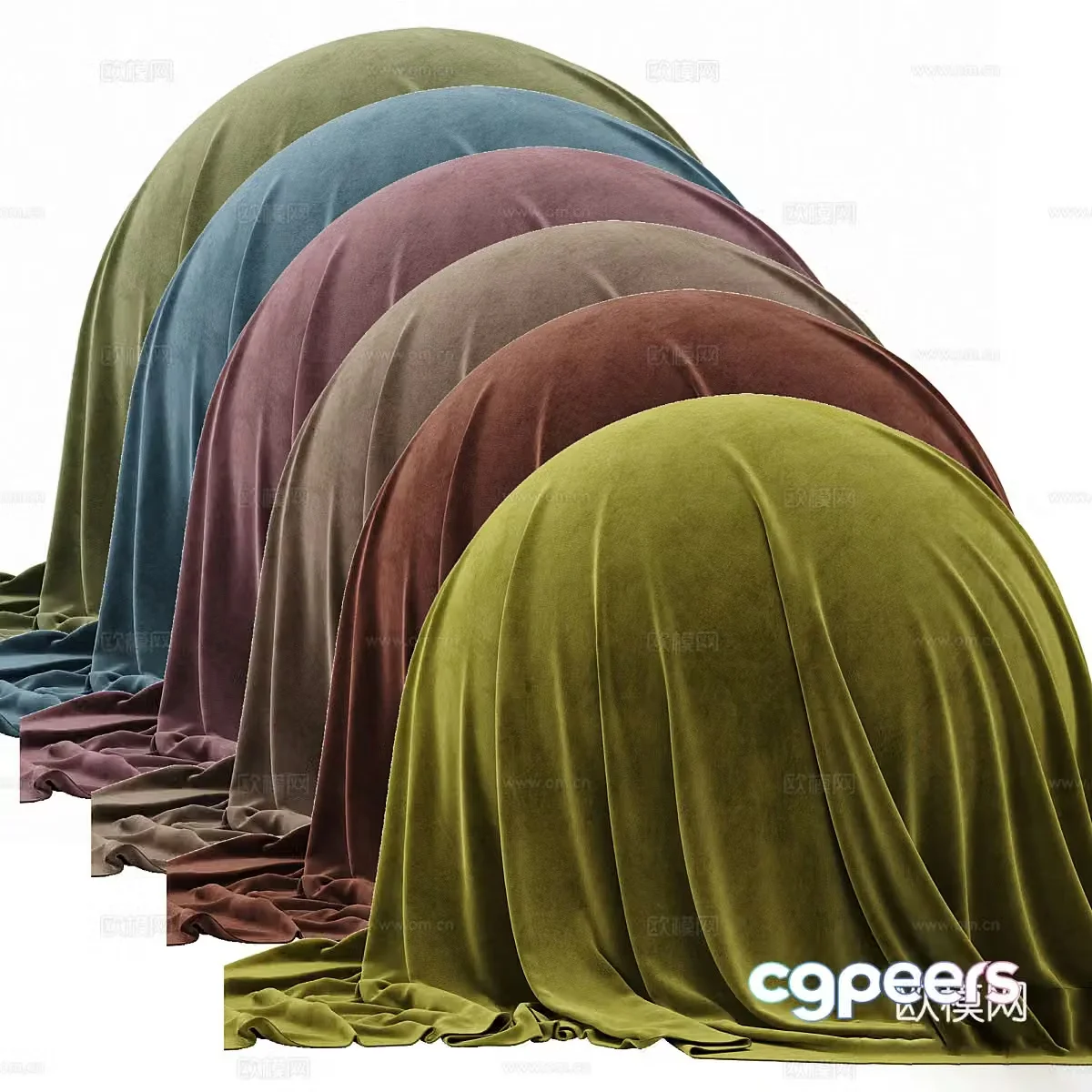 Cloth velvet velvet fabric combination velvet factory 3D model