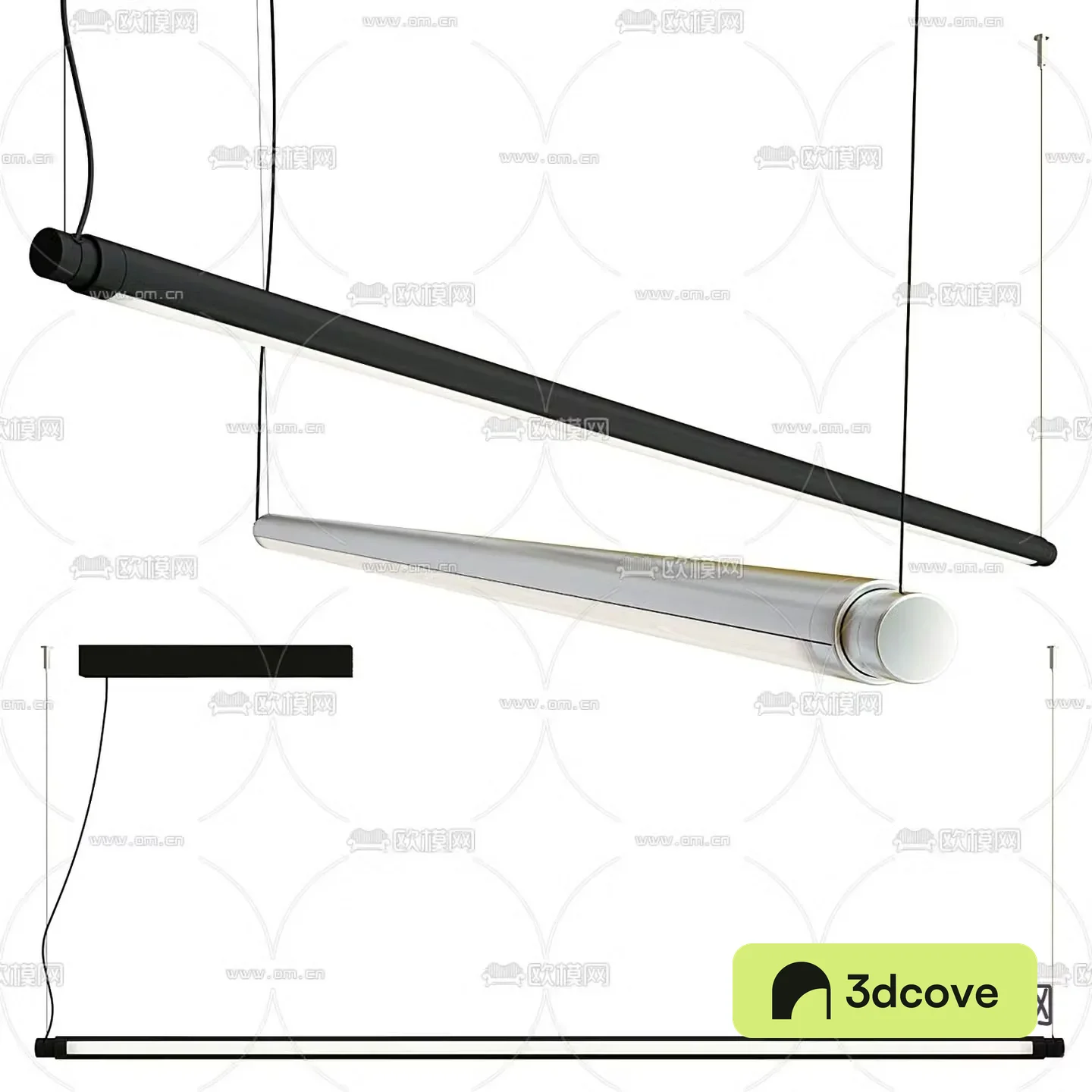 MISSANA minimalist LED chandelier