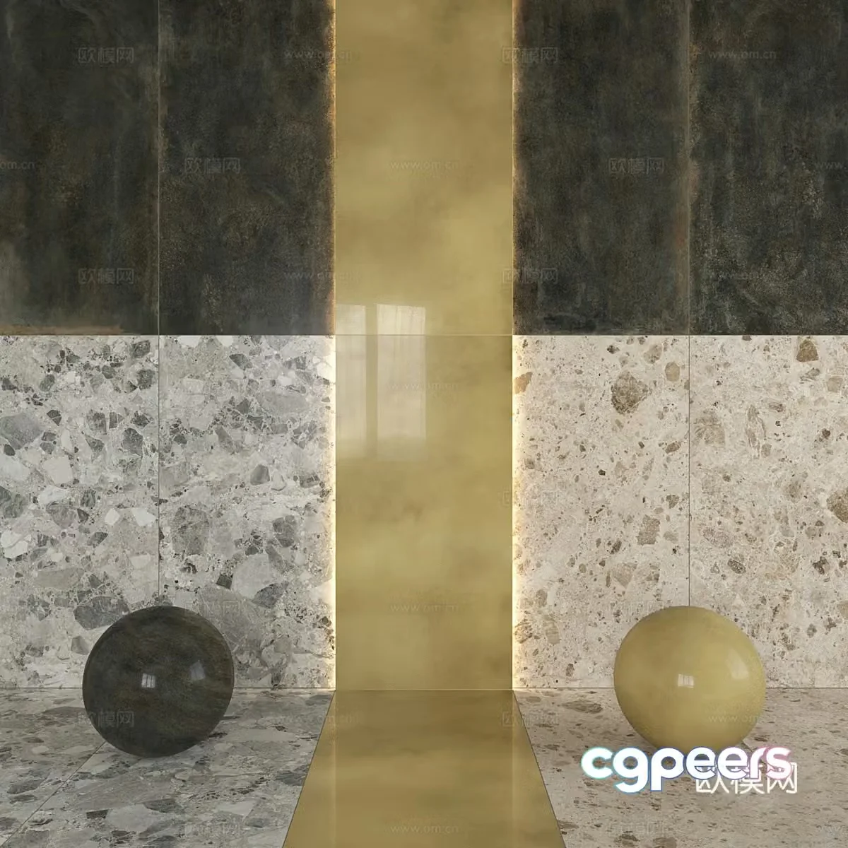 New Chinese style ceramic tile antique tiles 3D model