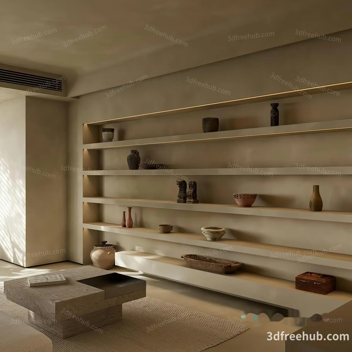 Modern Minimalist Interior 3D Model – 22271 – VRAY Render