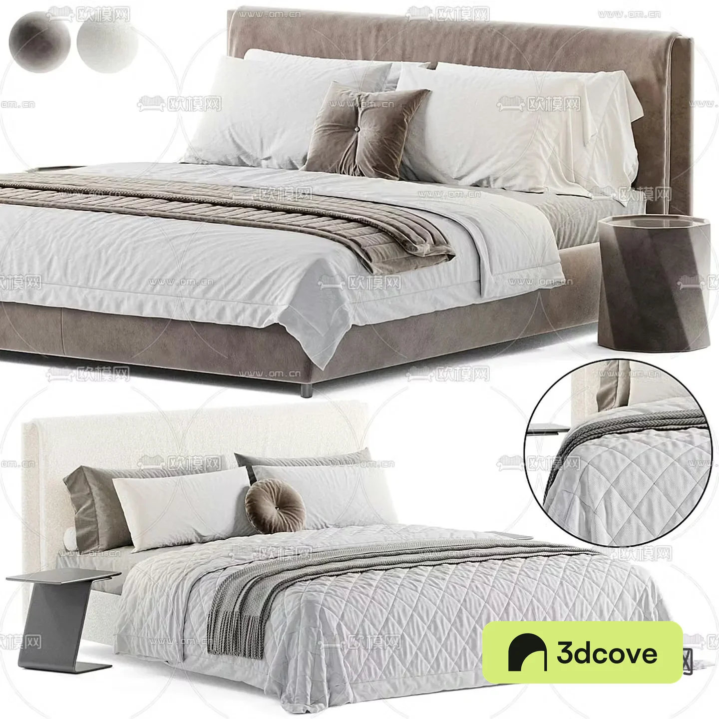 Modern double bed