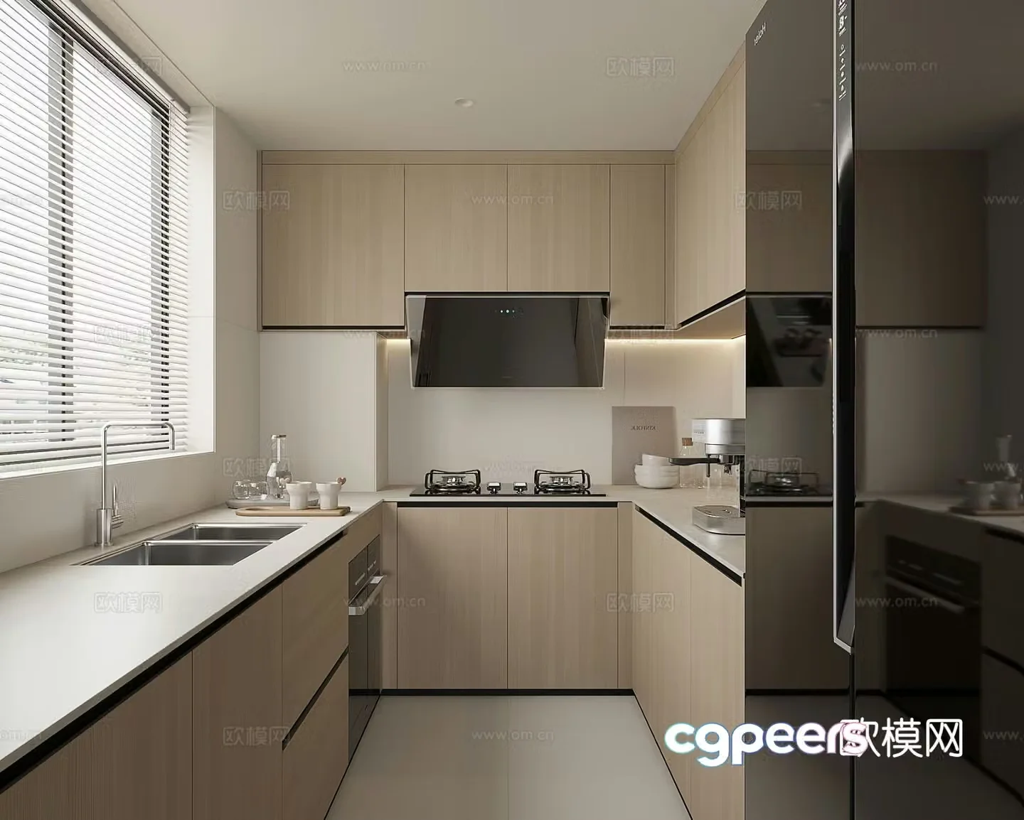 Modern kitchen 3d model