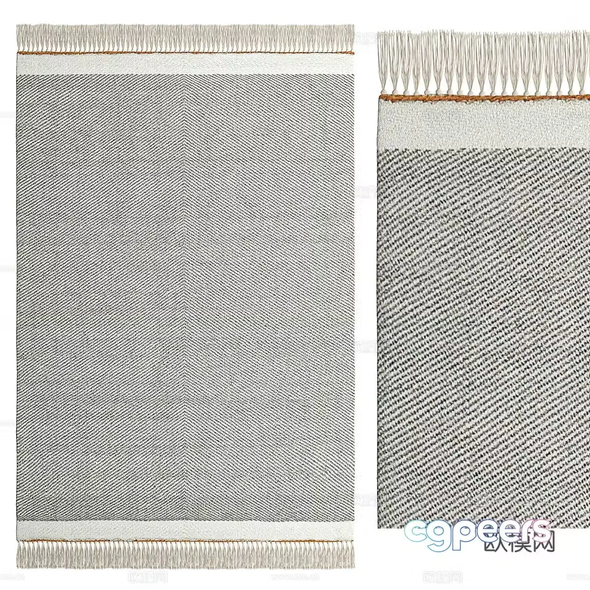 Square carpet 3d model