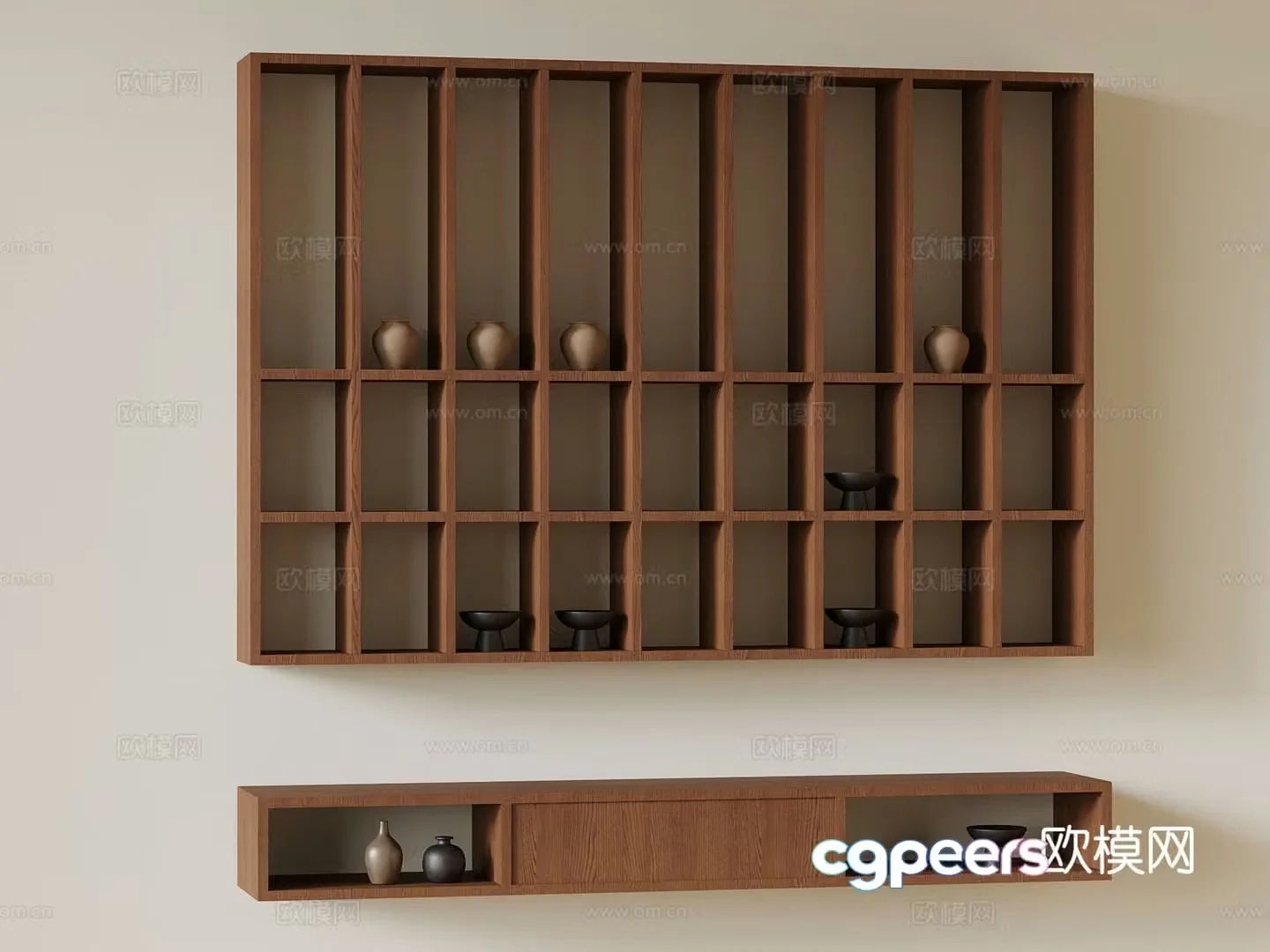 Medieval style tea cabinet tea rack 3d model