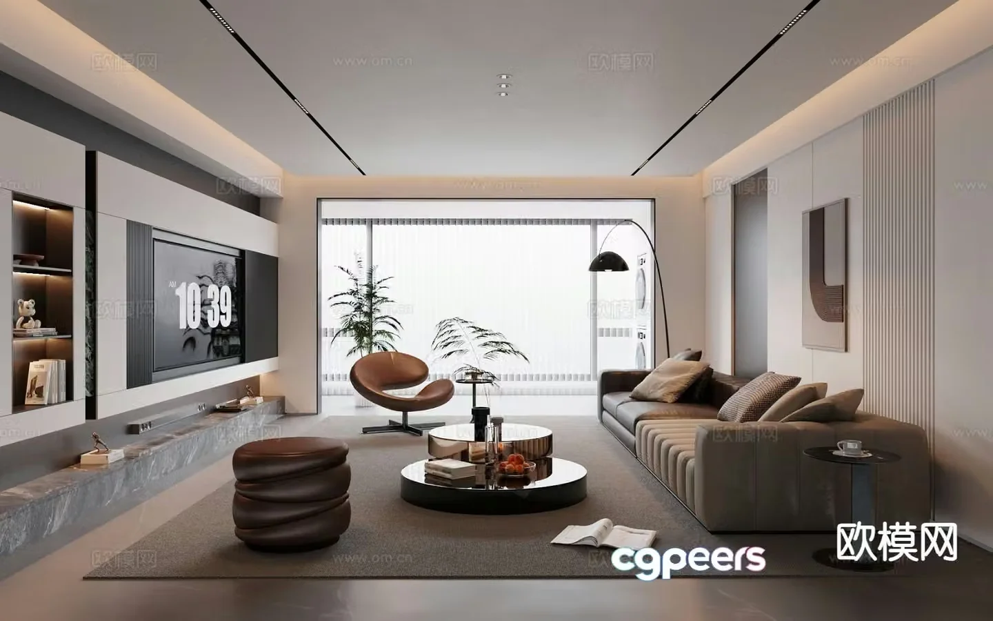 Italian living room 3d model
