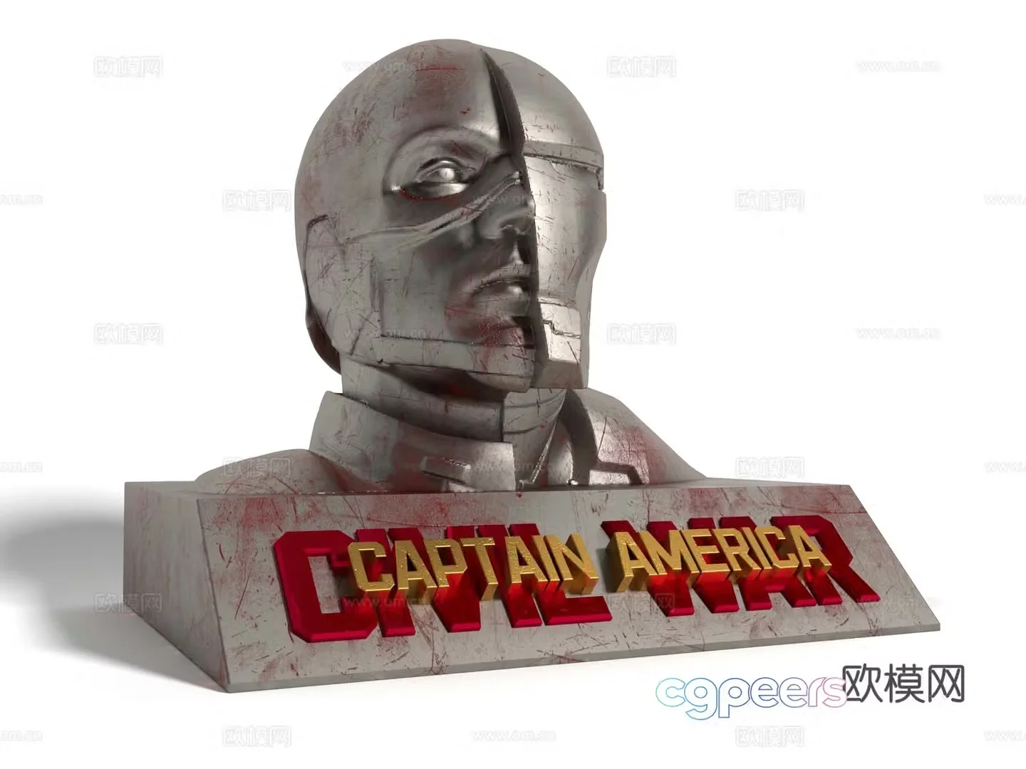 Modern style film and television character ornaments 3D model