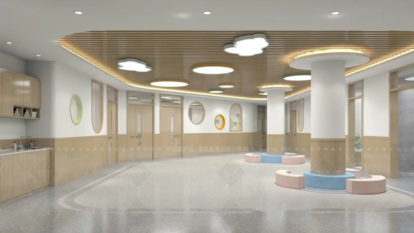 The Main Subject Is A Modern Hospital Waiting Room 3D Model – 13083 – VRAY Render