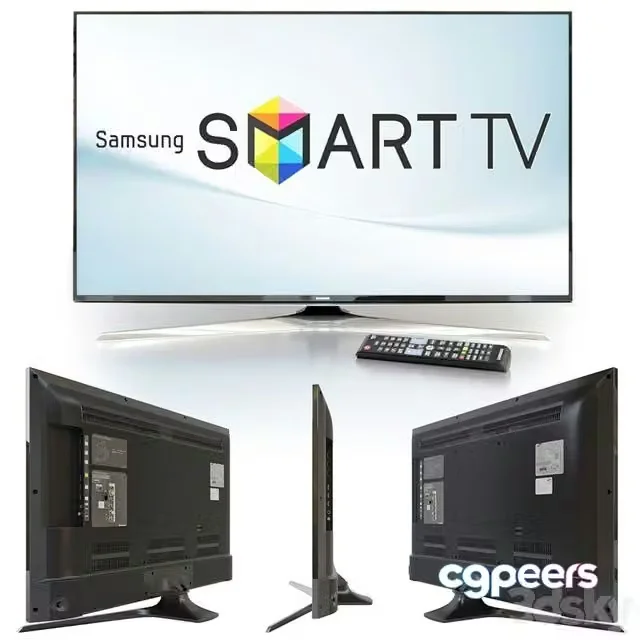 3ds Max Free – TV Samsung UE40J6200AU. Plasma