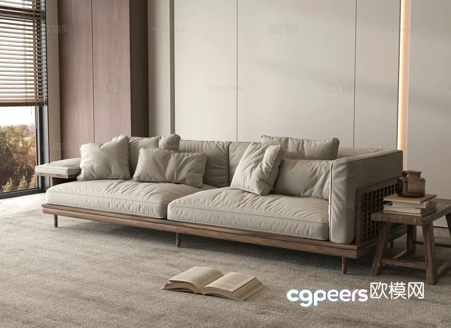 Wabi-sabi loveseat 3d model
