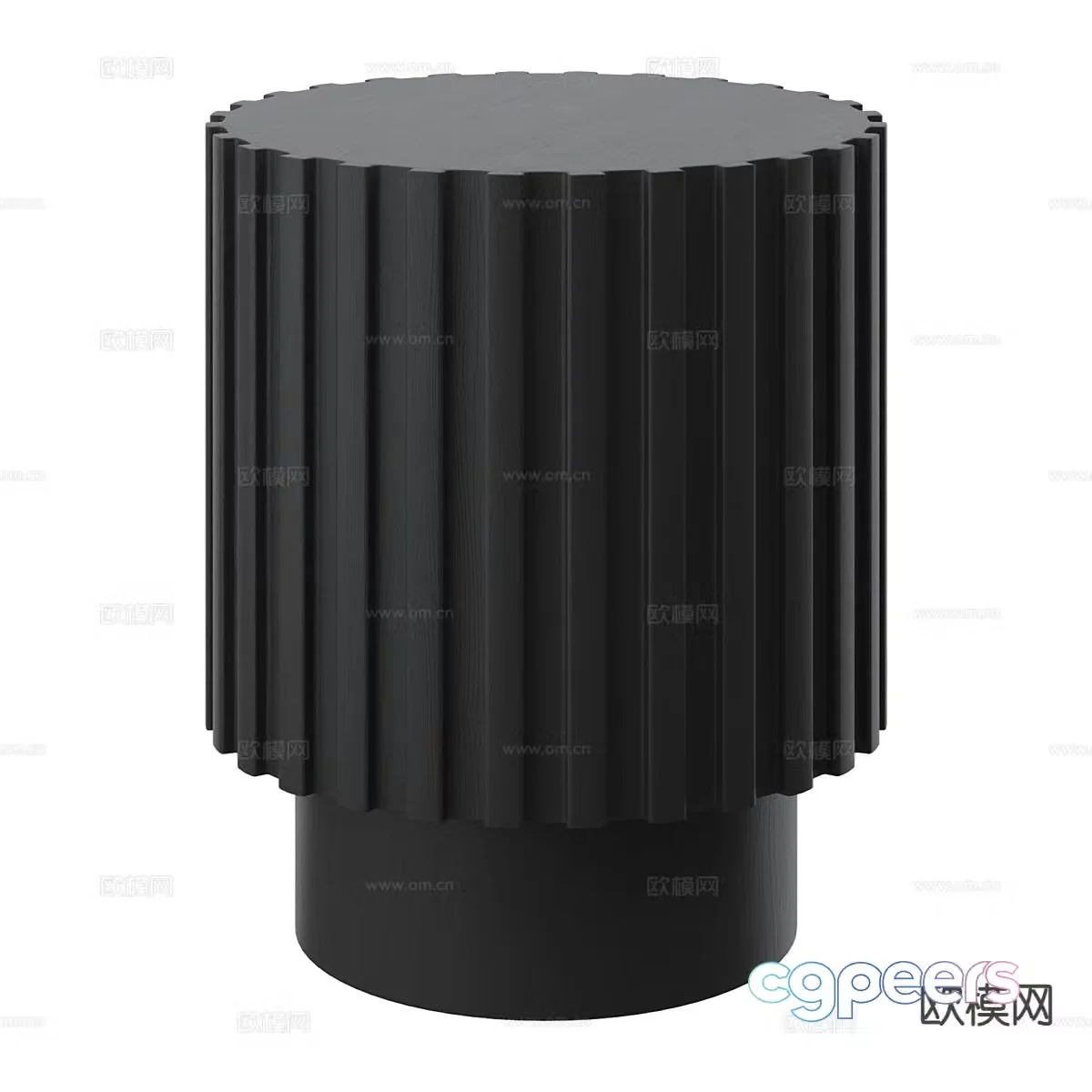 Stool low stool round stool 3d model