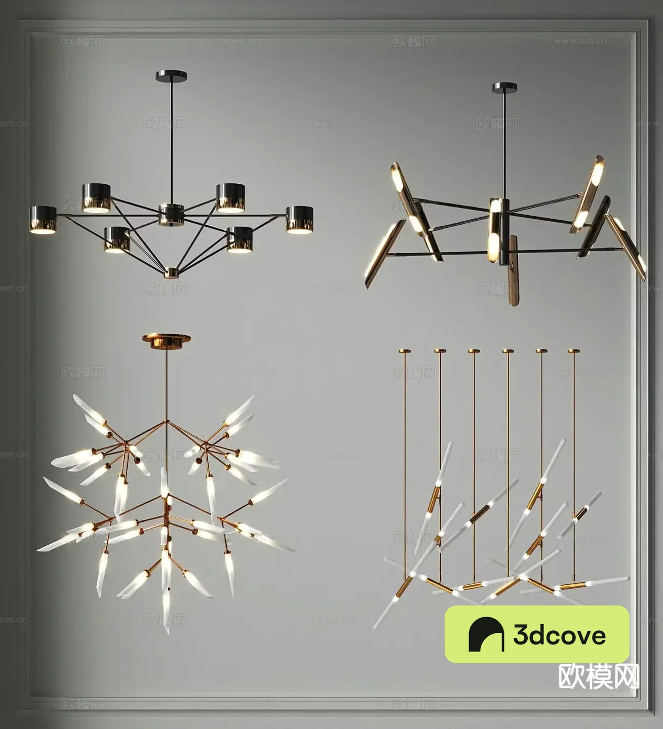 Simple ring chandelier