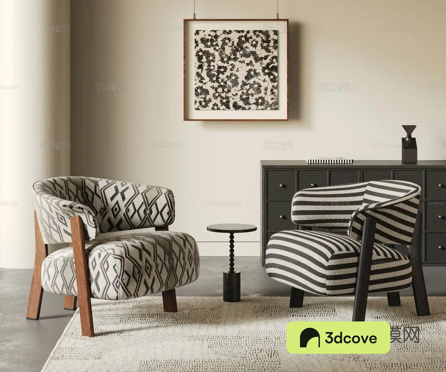French medieval single sofa combination