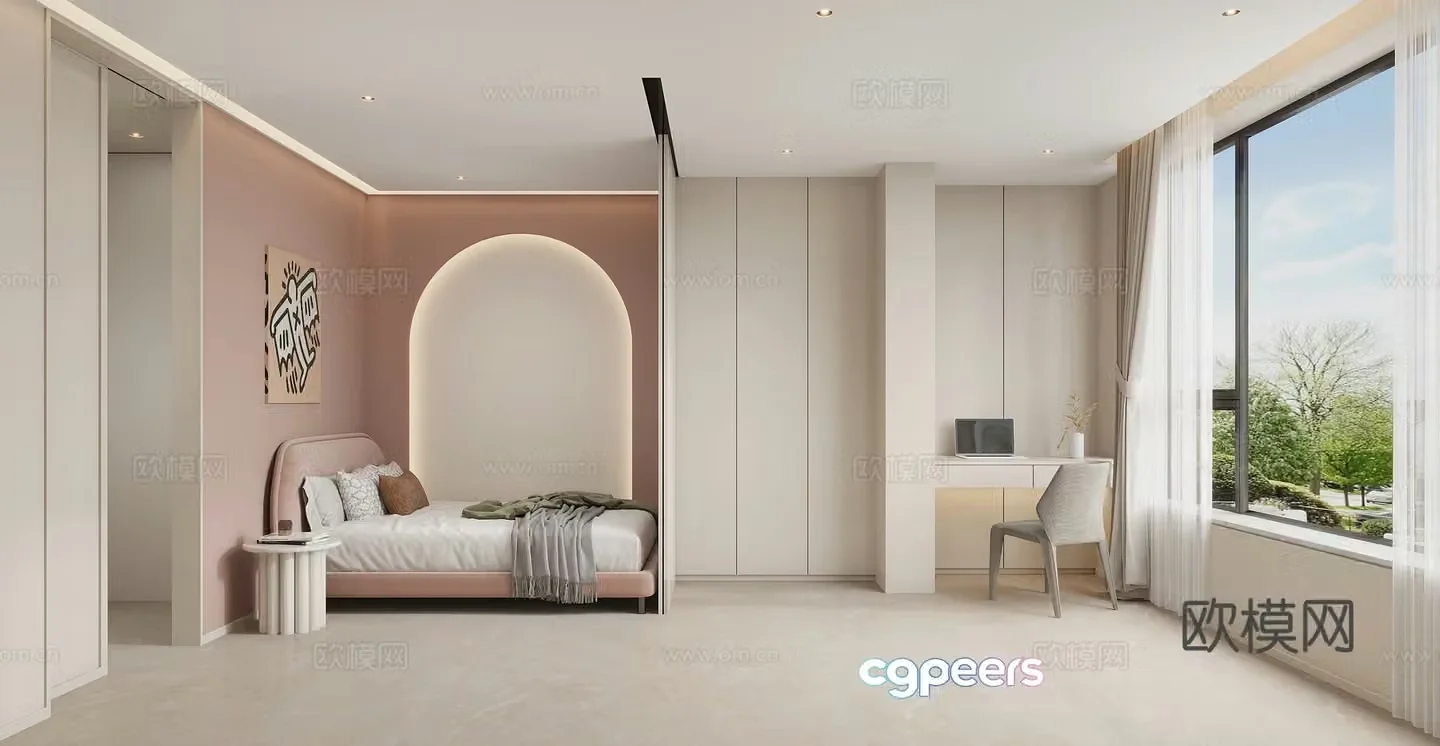 Modern children’s room 3d model