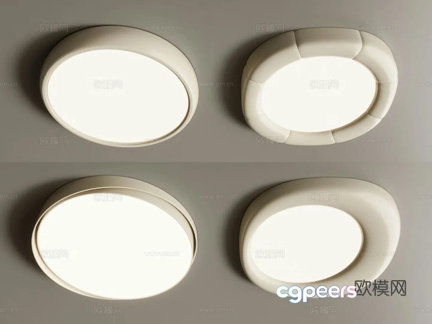 Modern ceiling light 3d model