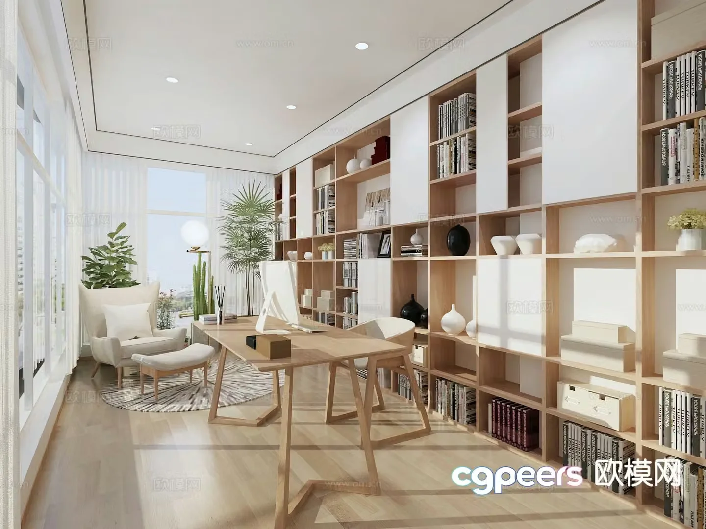 Japanese study room 3d model