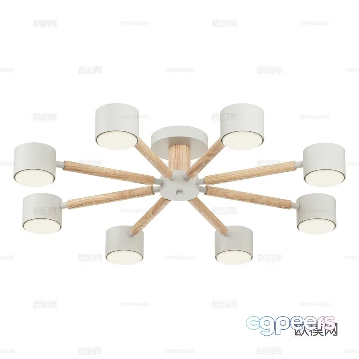 Nordic simple chandelier chandelier simple chandelier restaurant chandelier 3d model