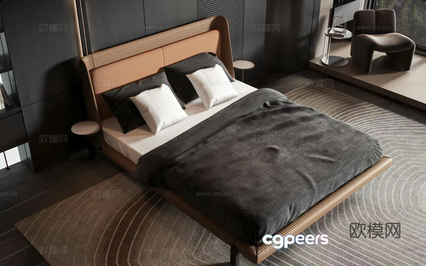 Modern style product bed 3d model
