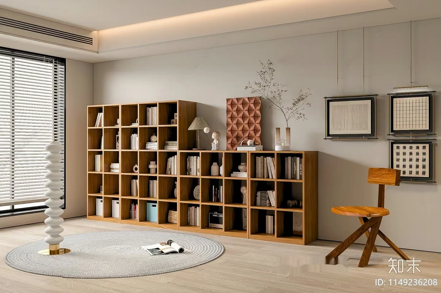 Modern Minimalist Room 3D Model – 1297 – VRAY Render