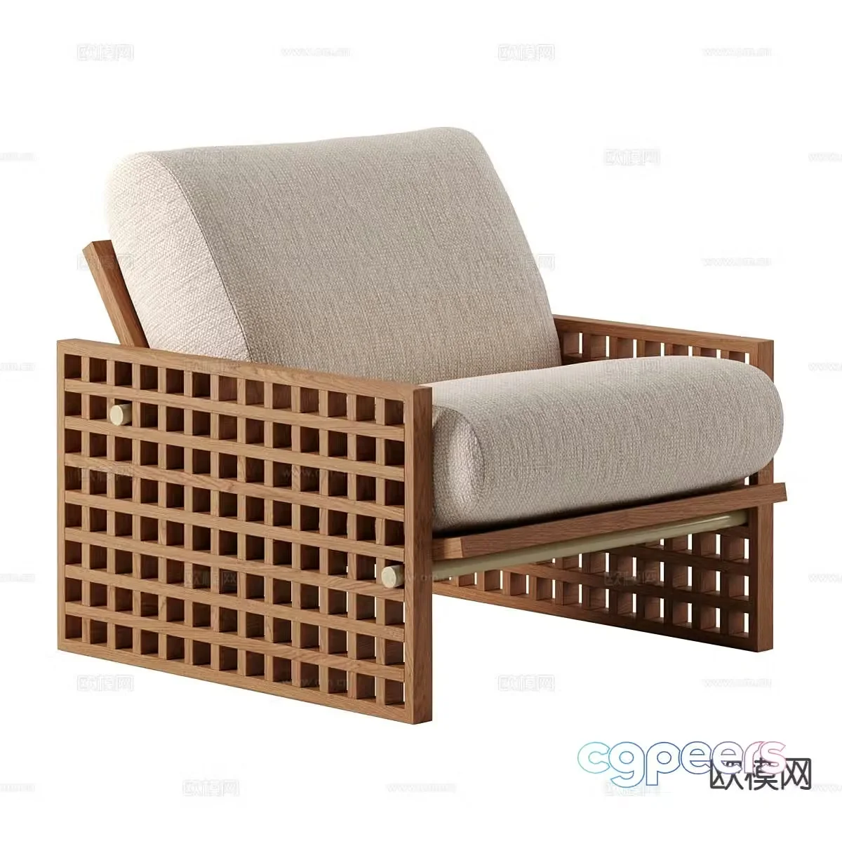 Modern leisure chair sofa chair 3d model