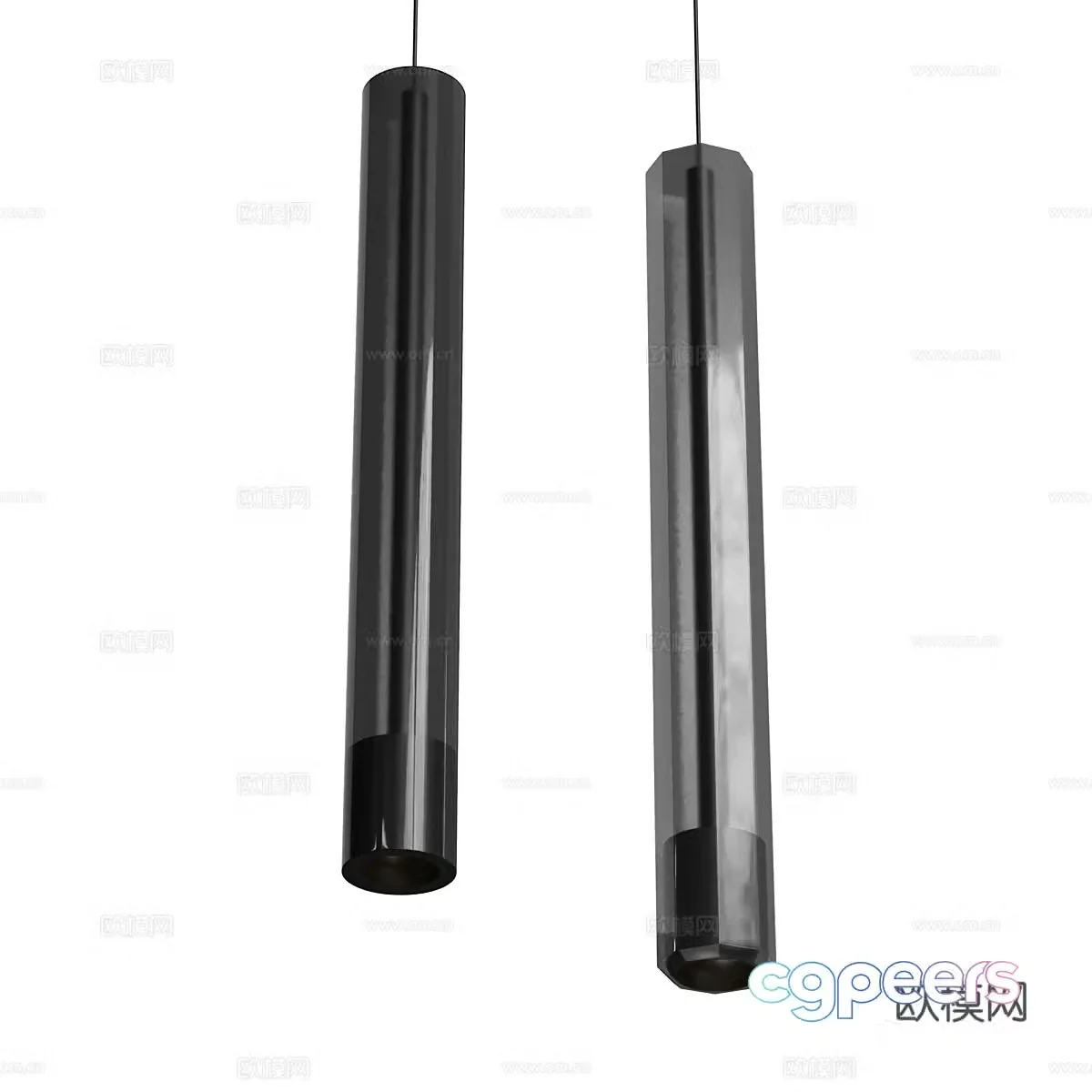 Modern Italian minimalist decorative chandelier 3d model