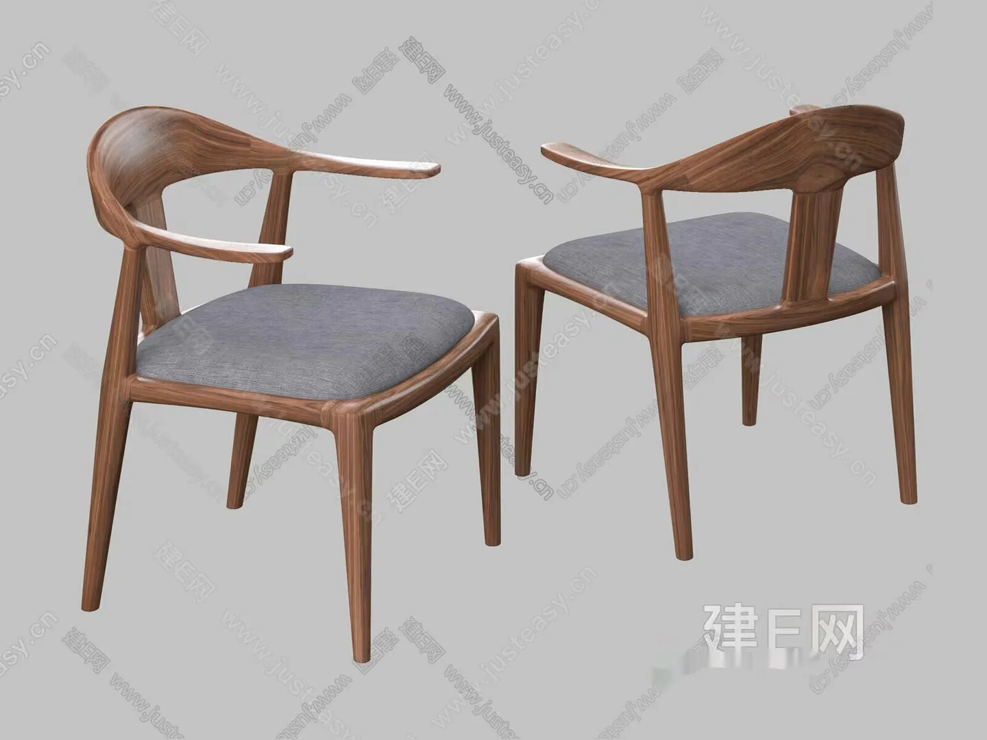 Wooden Dining Chairs 3D Model – 2198 – VRAY Render