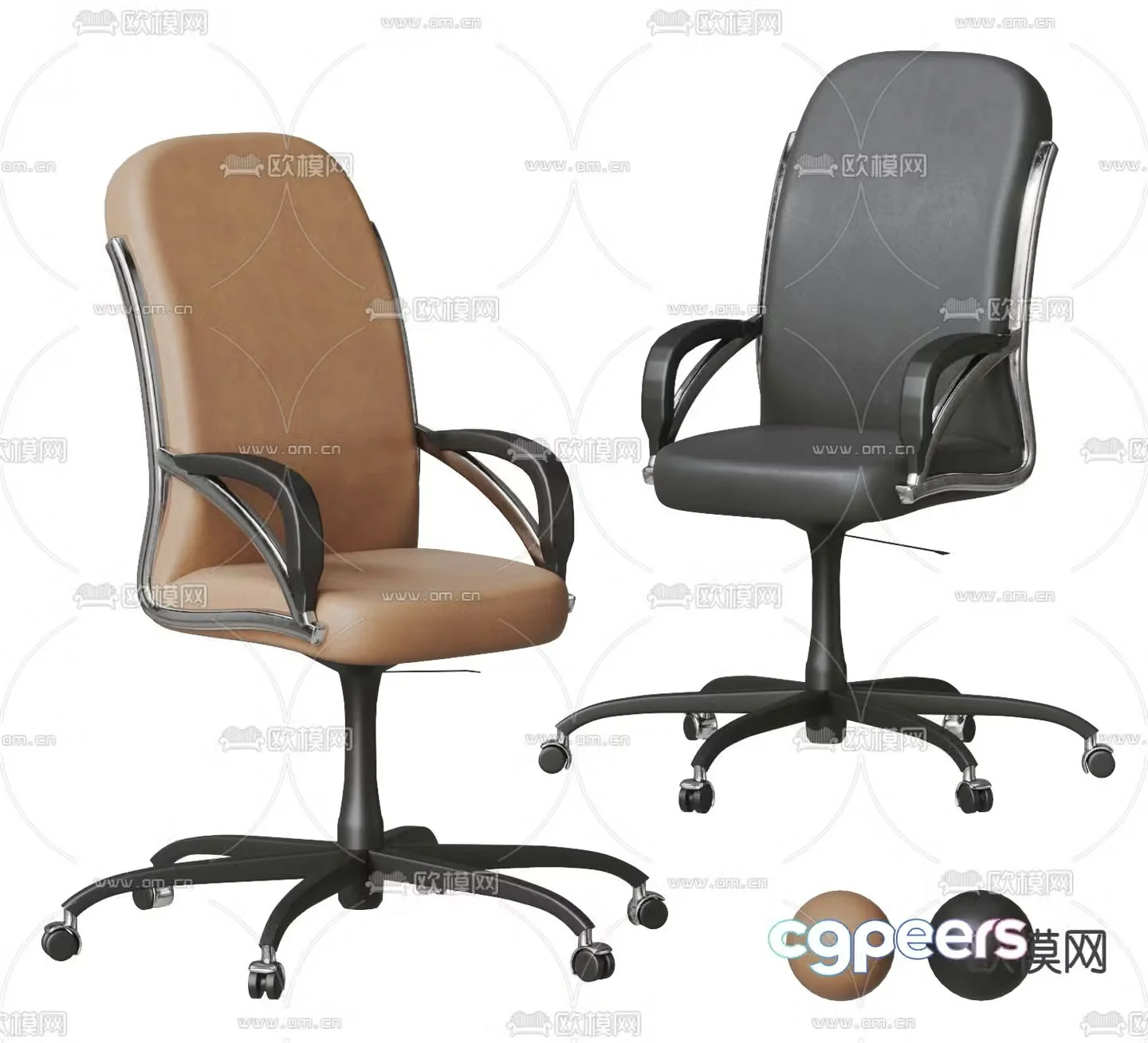 Modern office chair swivel chair 3d model