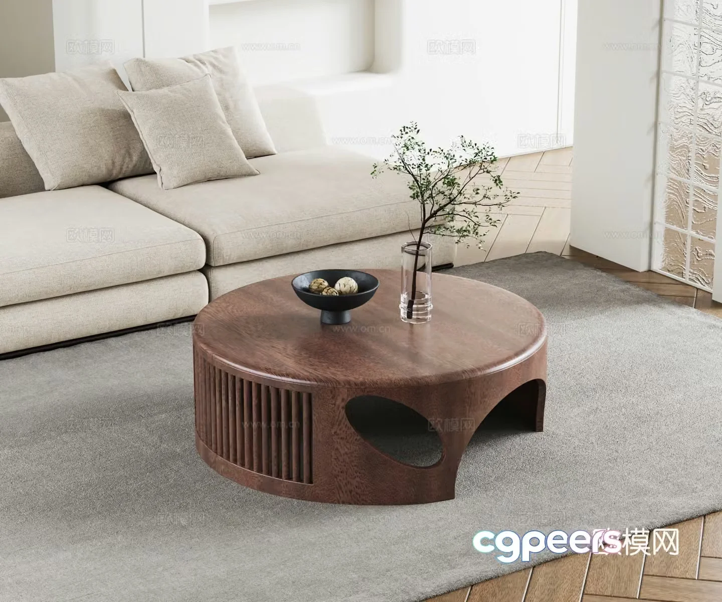 Modern coffee table 3d model
