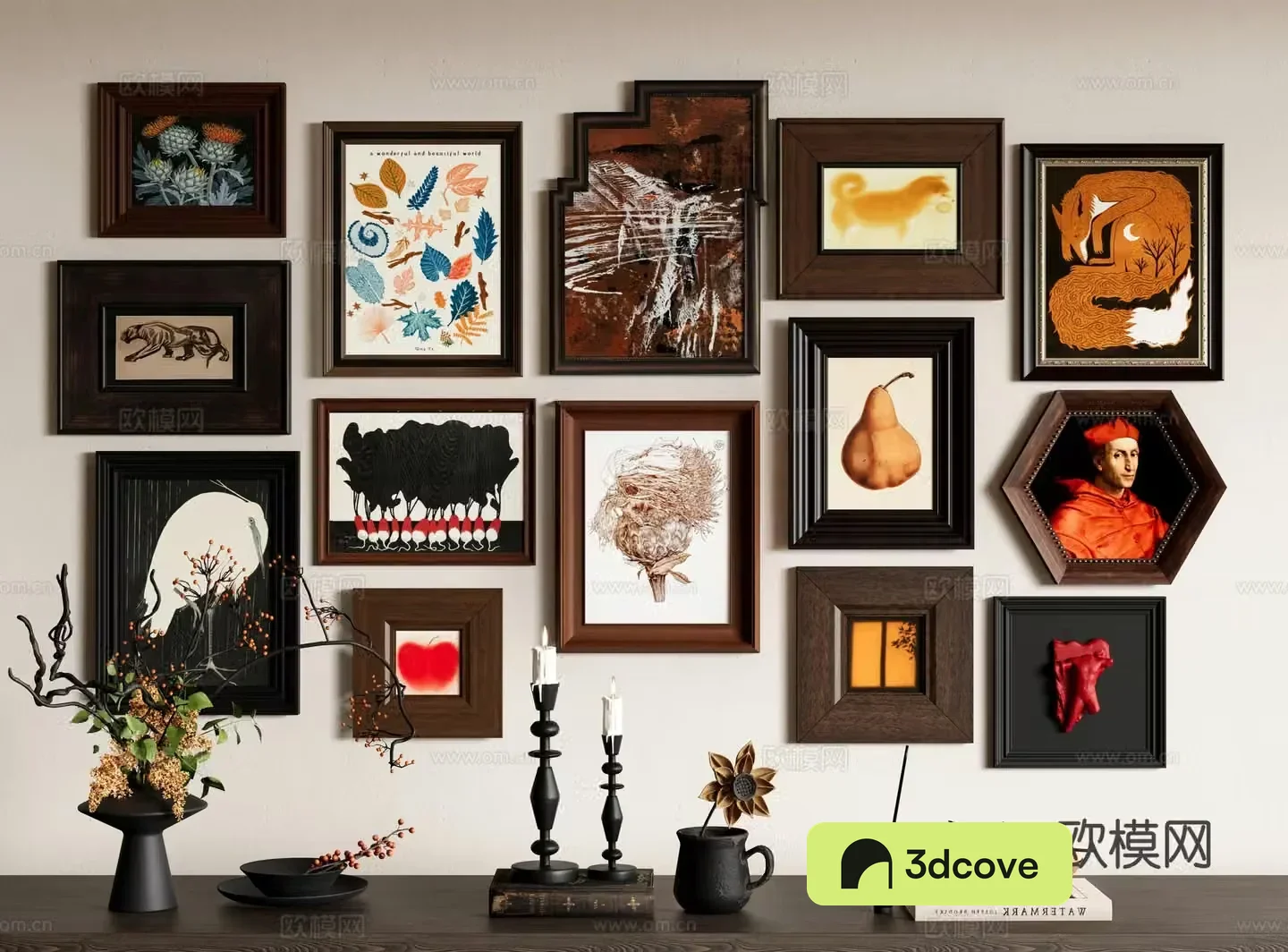 Medieval style hanging painting decorative painting photo wall