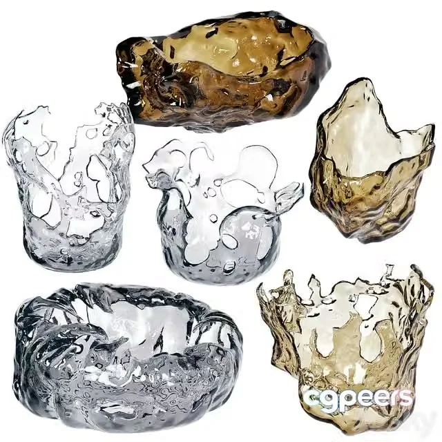 3ds Max Free – set of glass products
