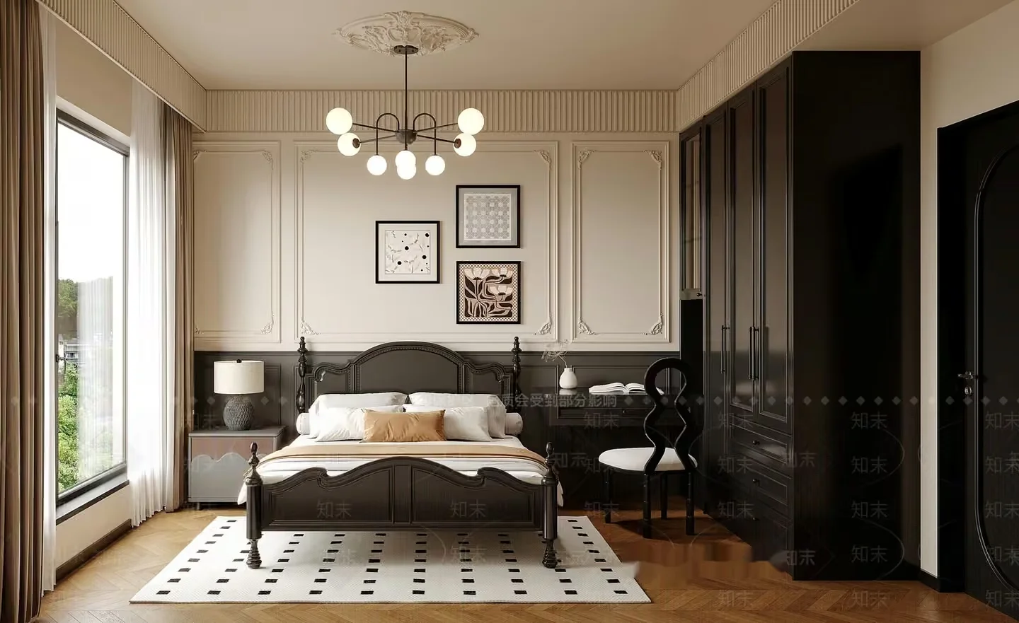Cozy Bedroom 3D Model – 6544 – VRAY Render