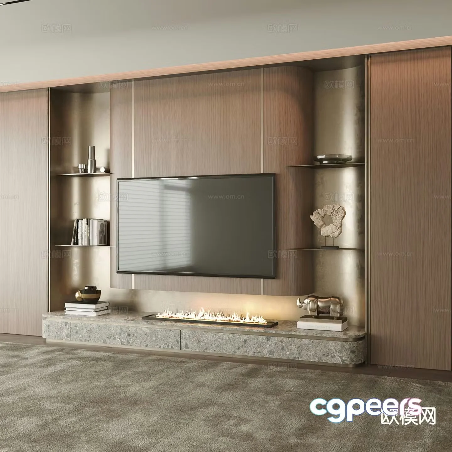 TV background 3d model