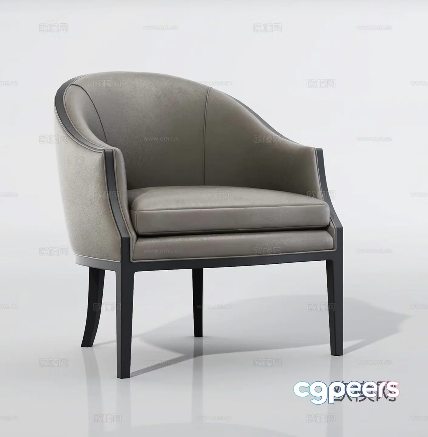 Modern office chair casual chair single chair 3d model