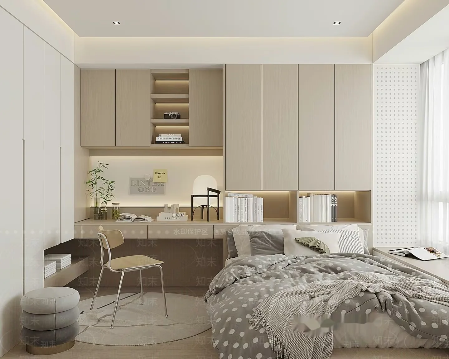 Modern Bedroom Design 3D Model – 16009 – VRAY Render