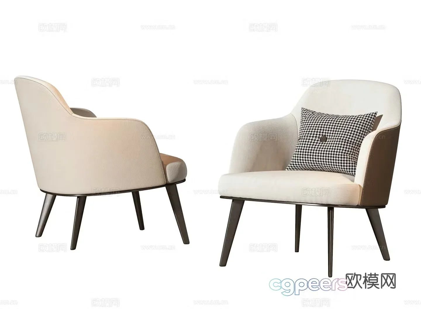 Modern leisure chair 3d model