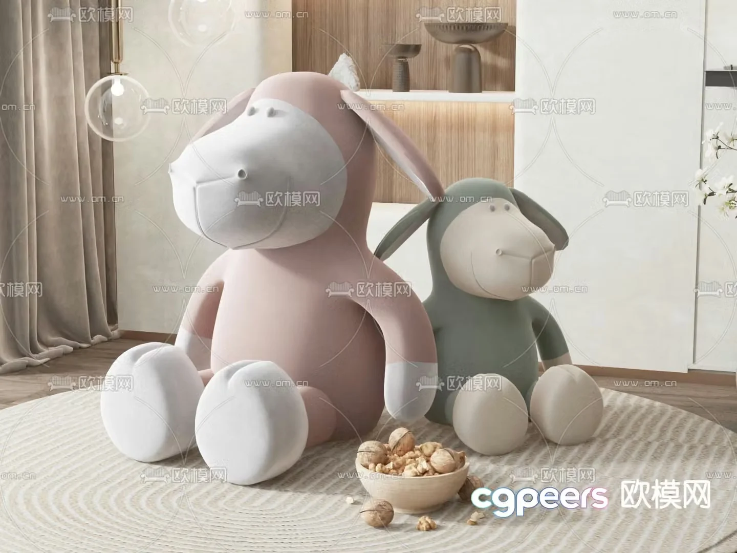 Modern children’s doll 3d model