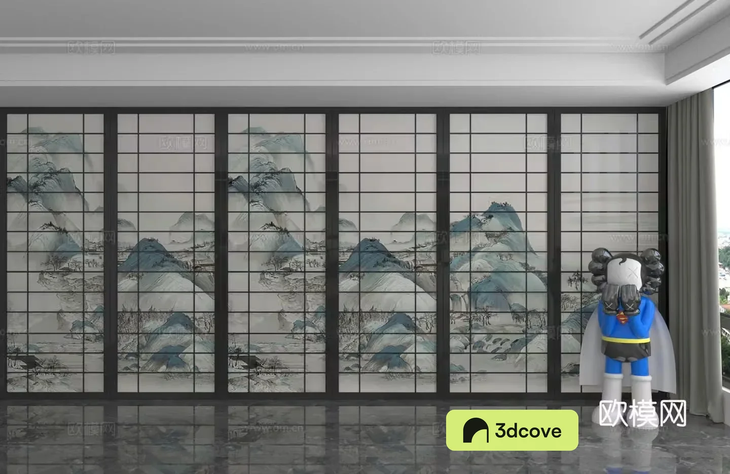 Modern background wall