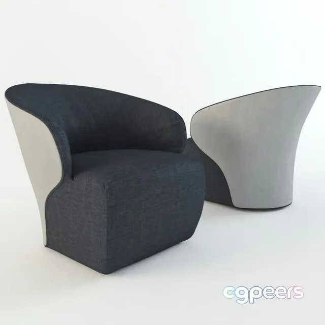 3ds Max Free – Arom chair factory Zanotta