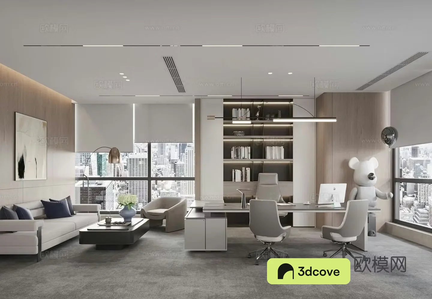 Modern Manager Office General Manager Room
