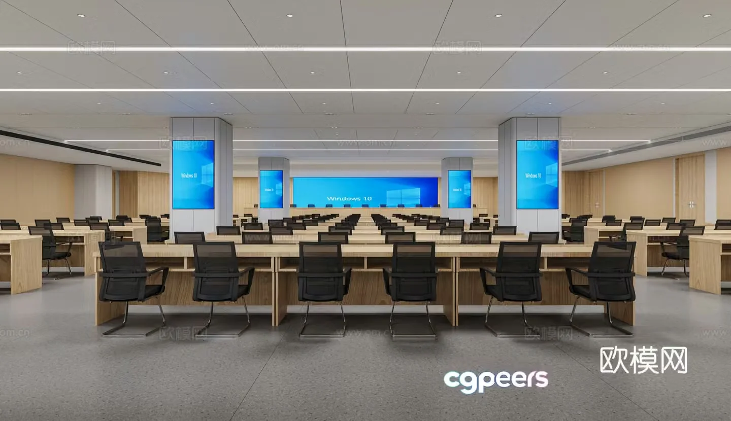 Modern conference room 3D model 3D model