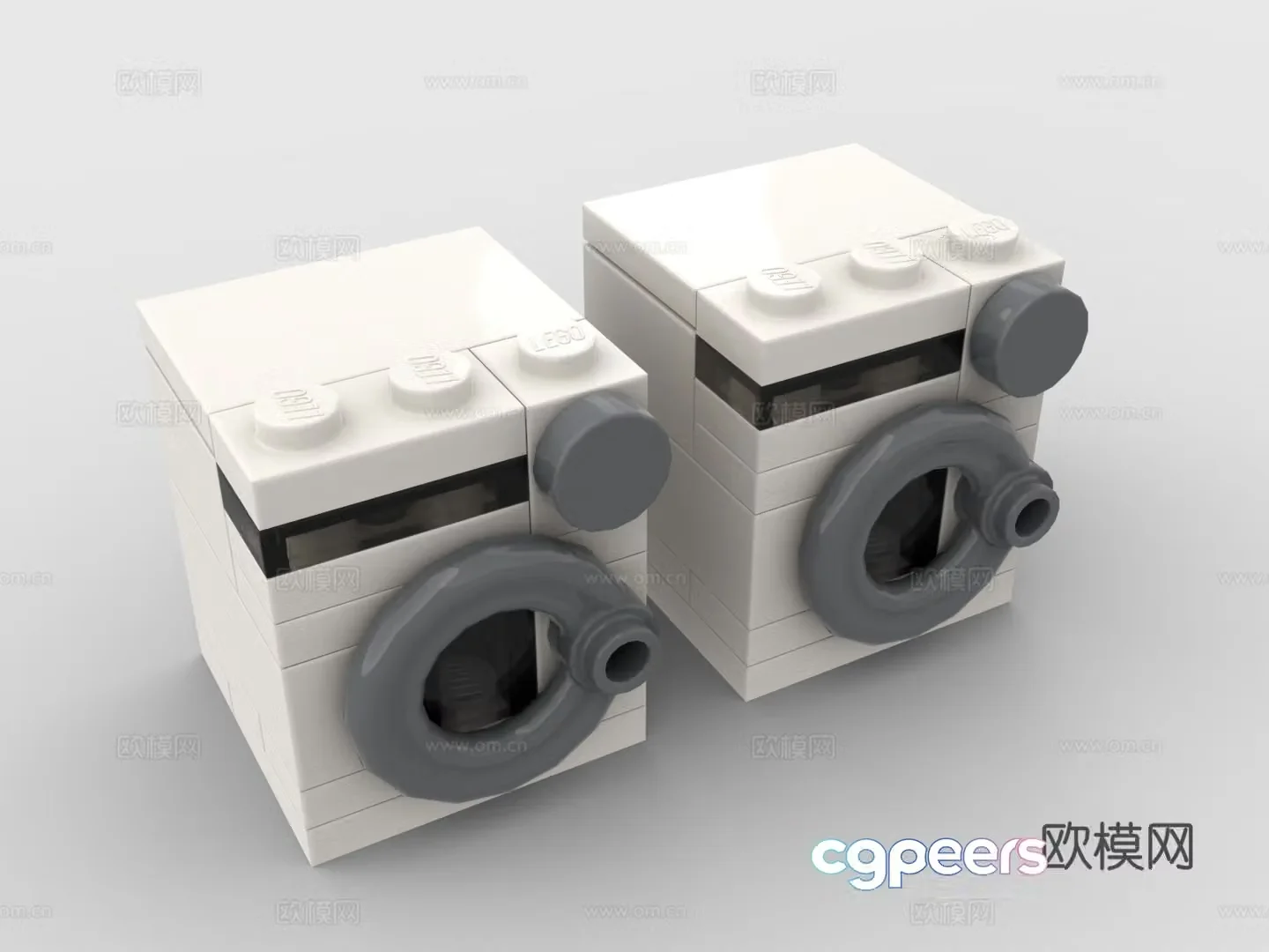 LEGO LEGO Toys Building Blocks Drum Washing Machine Home Appliances 3D Model