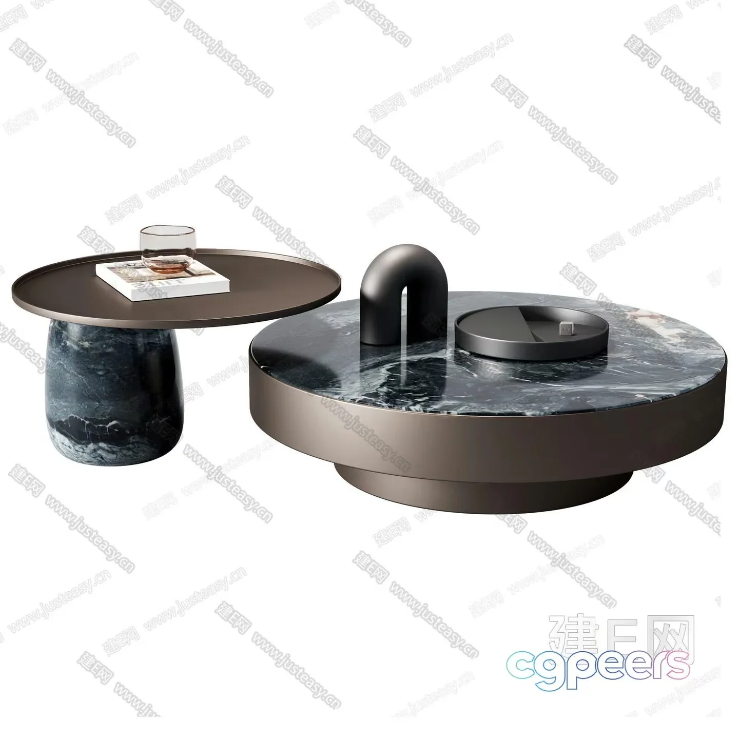 Modern Round Coffee Tables 3D Model – 8341 – VRAY Render