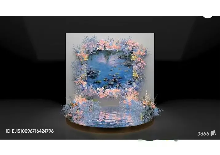 A Decorative Floral Arrangement 3D Model – 6678 – VRAY Render