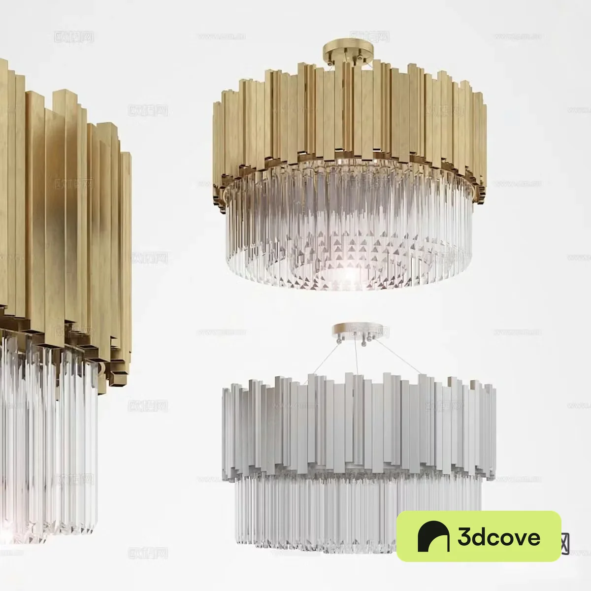 Light luxury crystal chandelier