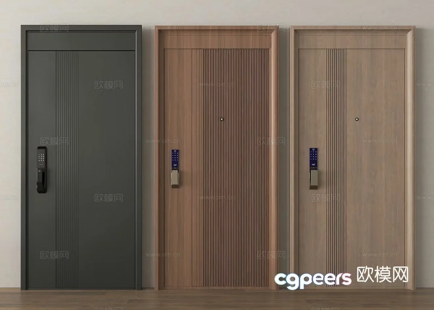 Security door entry door entry door 3d model