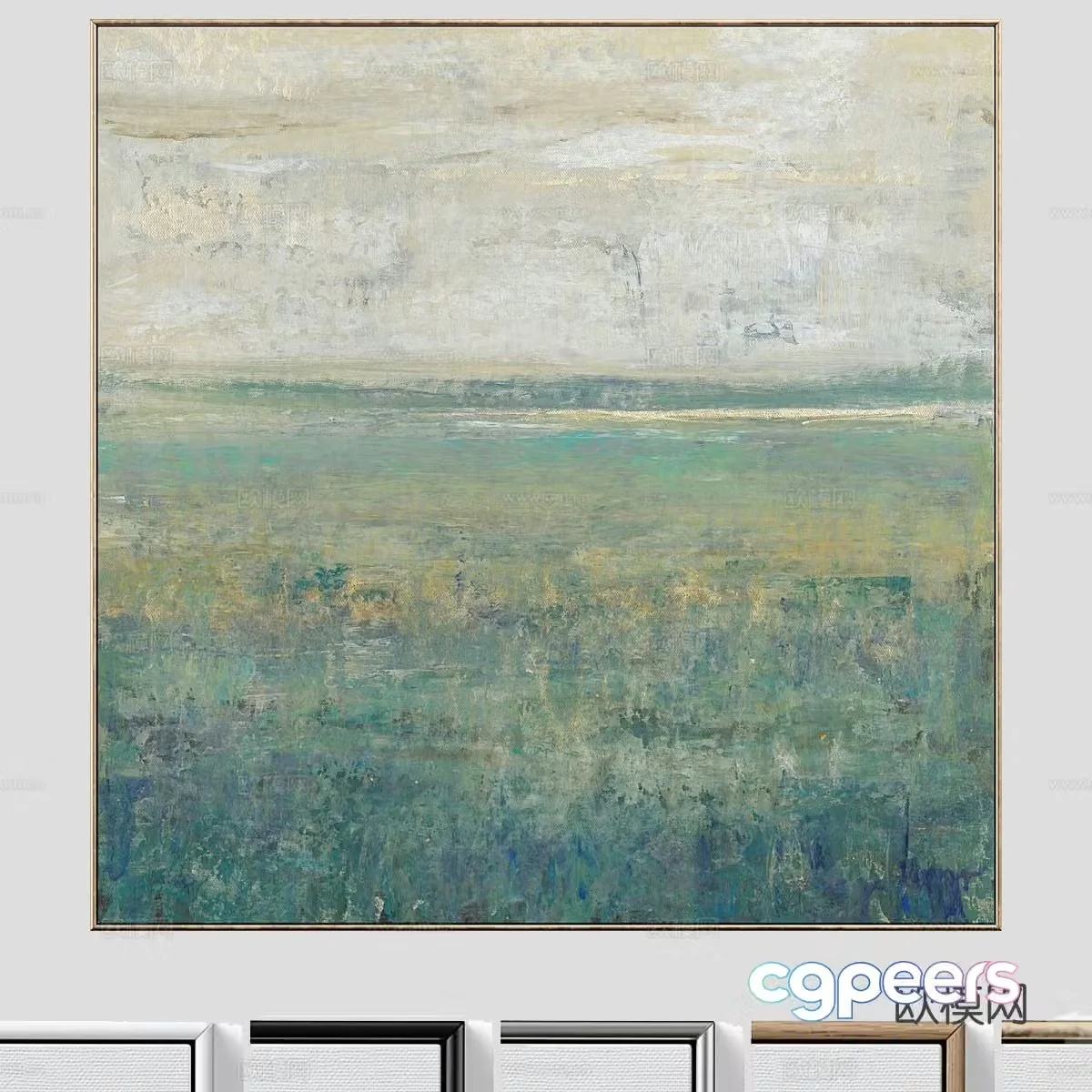 Art hanging painting texture painting decorative painting 3d model