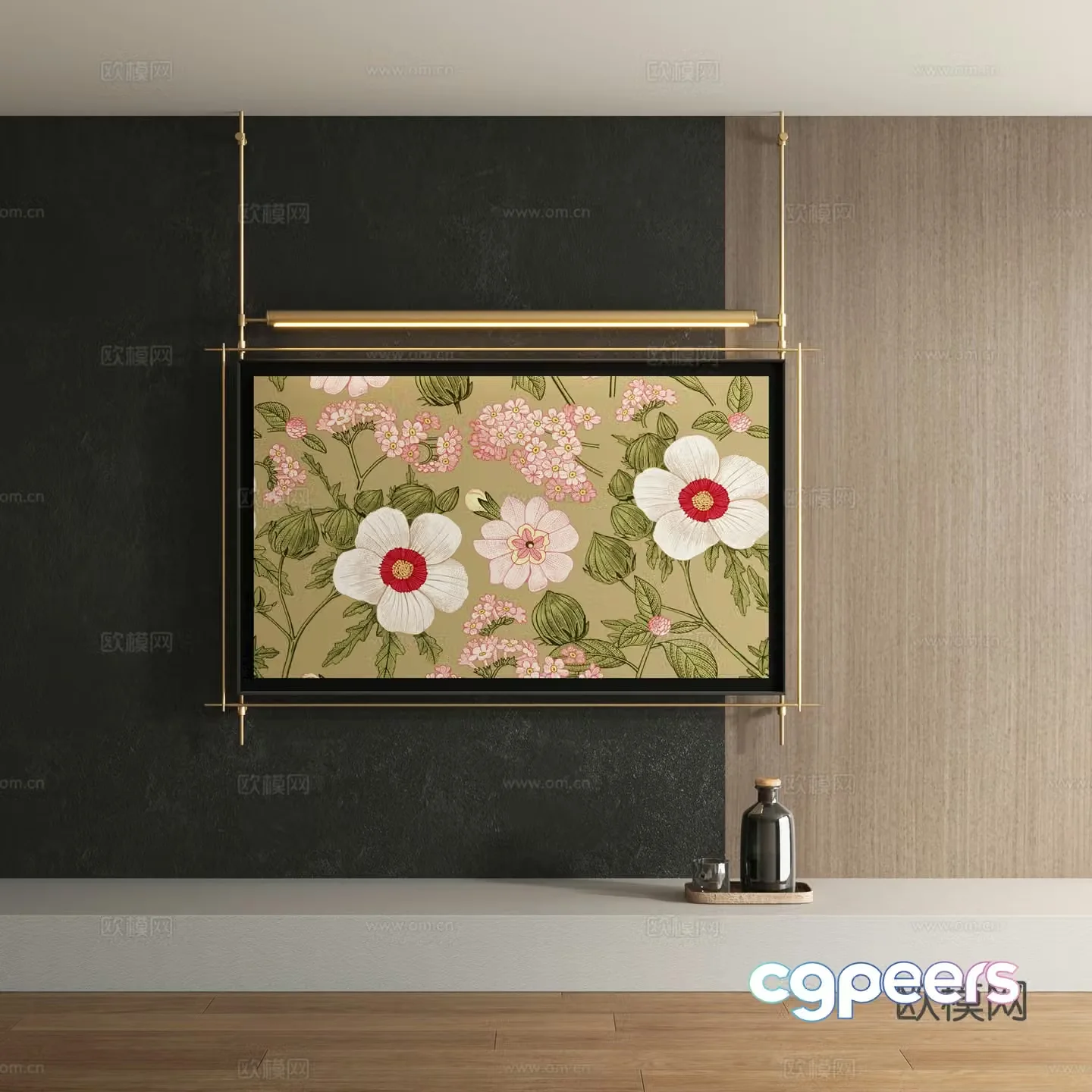 Modern decorative painting 3d model