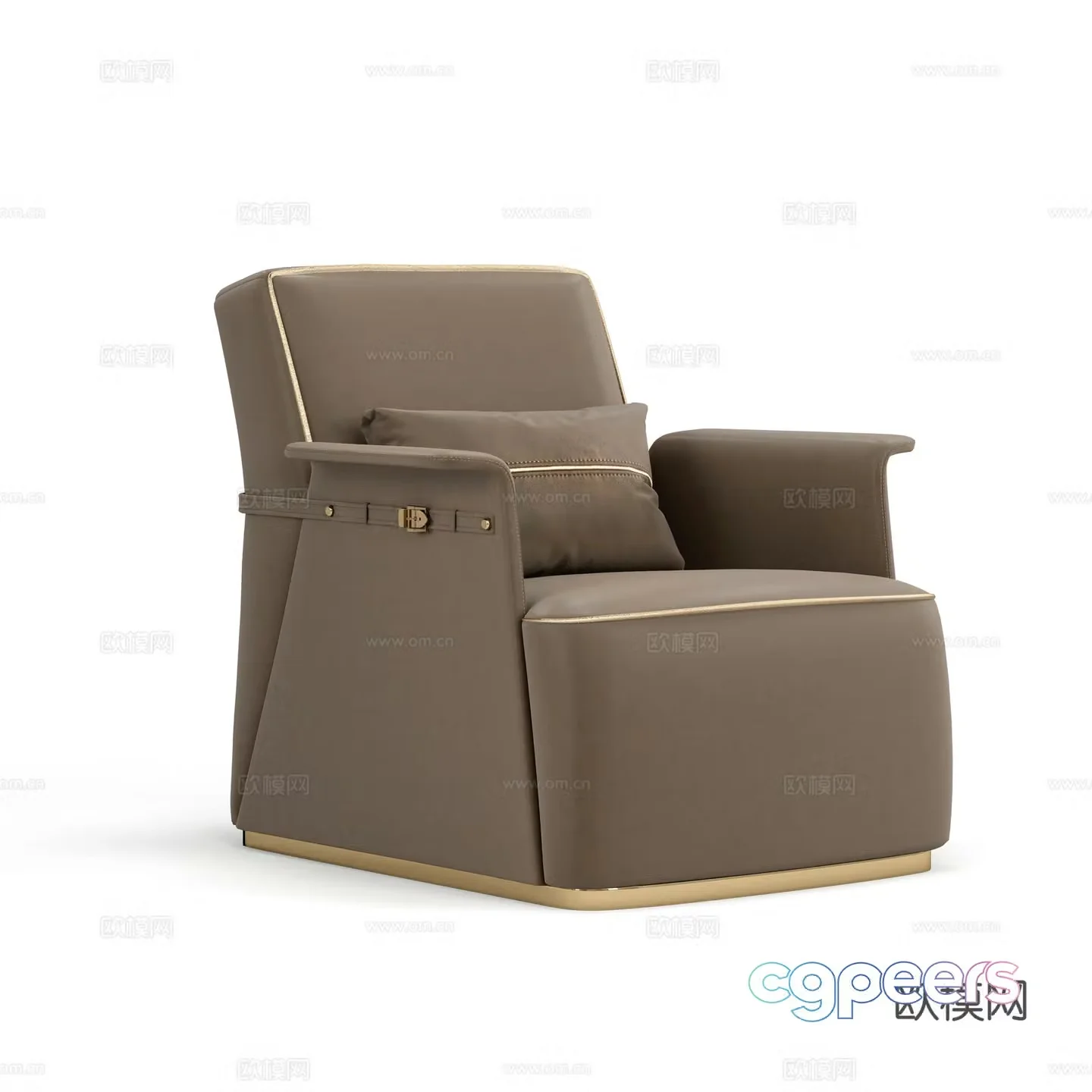 Single sofa casual sofa 3d model