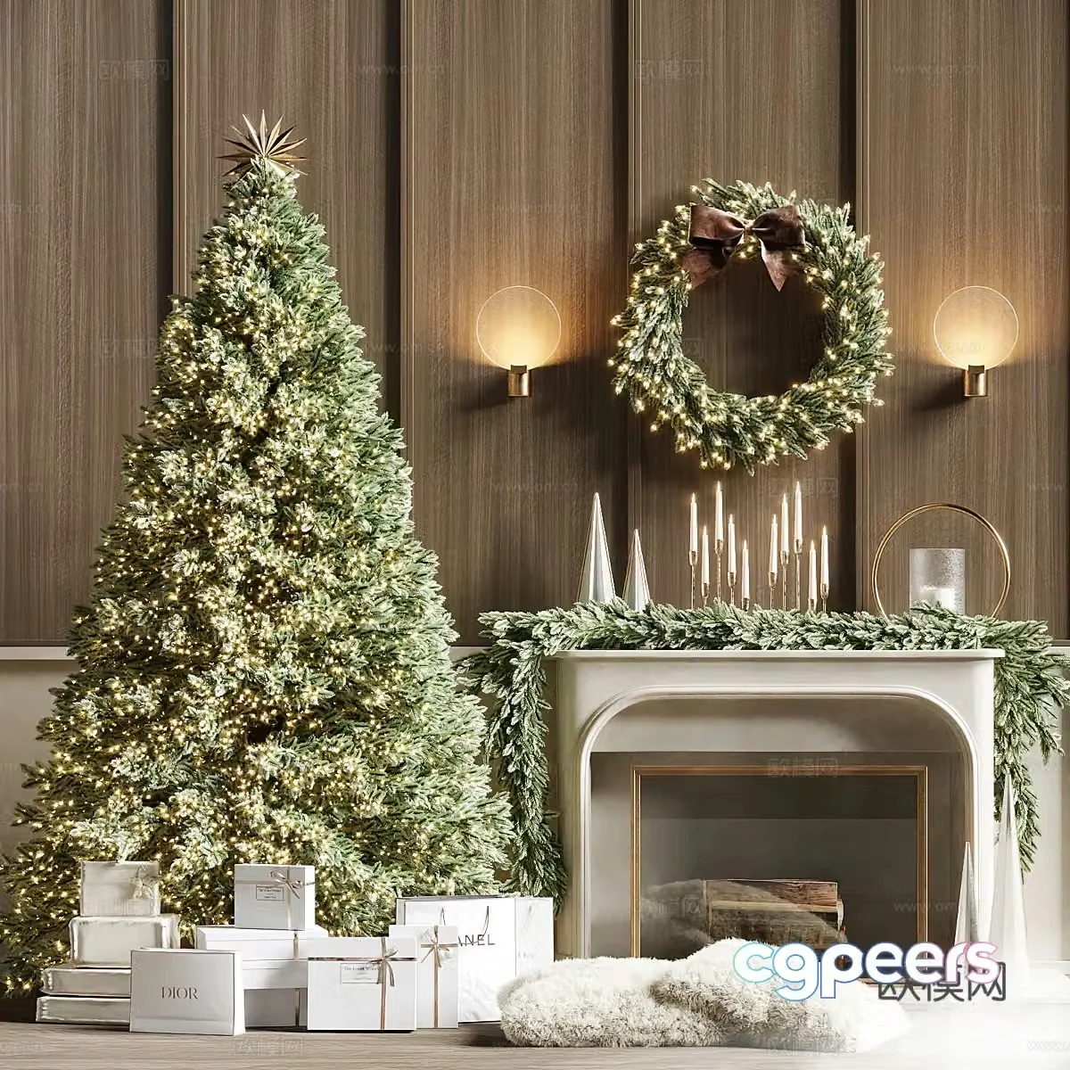 Fireplace 3d model