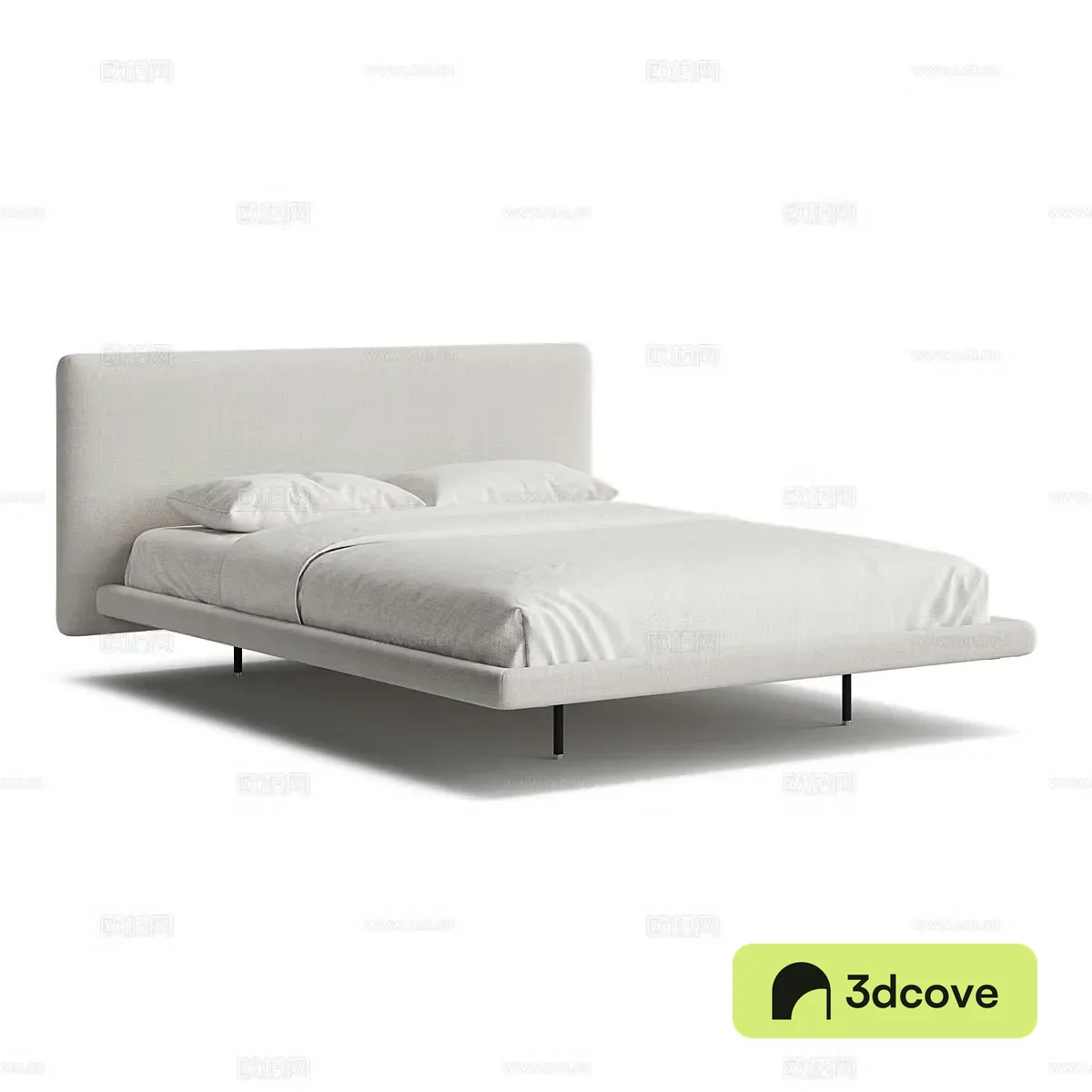 Modern simple double bed Bedroom double bed